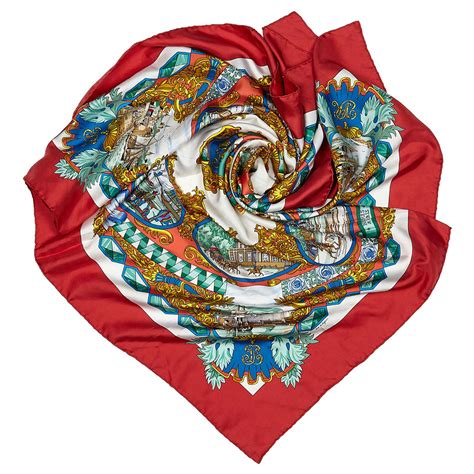 foulard rouge hermes|Hermes soie carré.